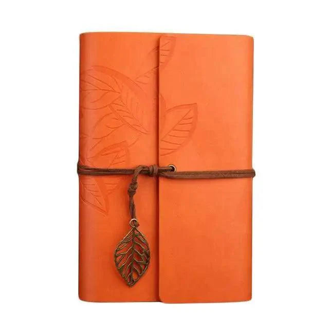 Vintage PU Leather Diary Notebook Journal  Retro Book Traveler Planners Office School Supplies