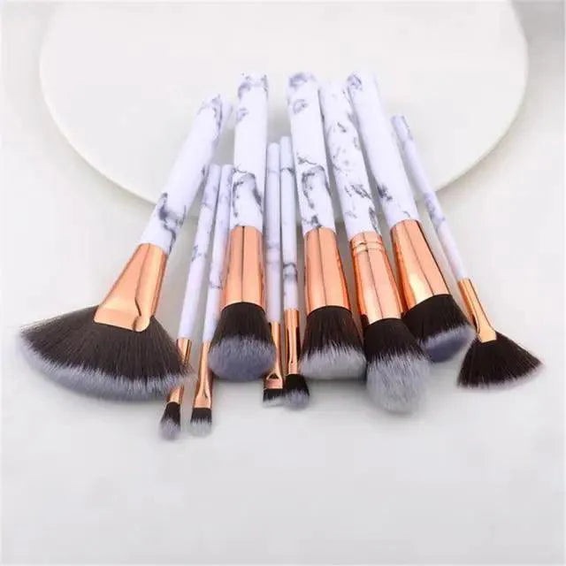 Vintage Style 5/10/15Pcs Makeup Brushes Set Powder Eye Shadow Foundation Blush Blending Make Up Brush Beauty Cosmetic Kit Tools