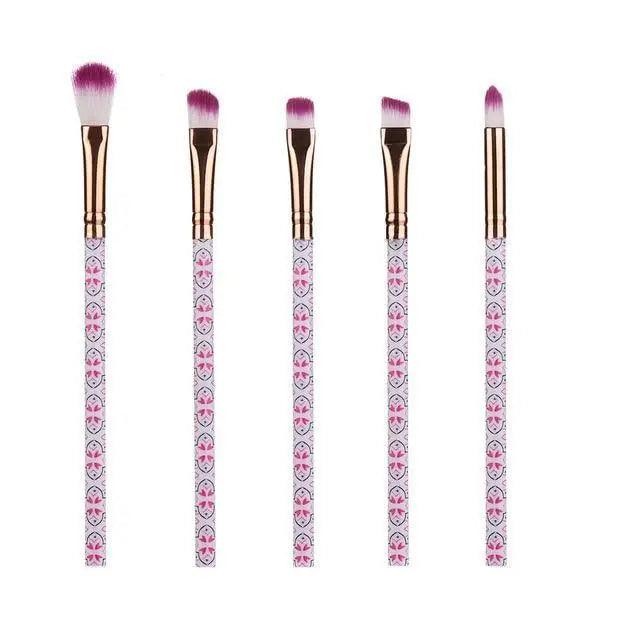 Vintage Style 5/10/15Pcs Makeup Brushes Set Powder Eye Shadow Foundation Blush Blending Make Up Brush Beauty Cosmetic Kit Tools