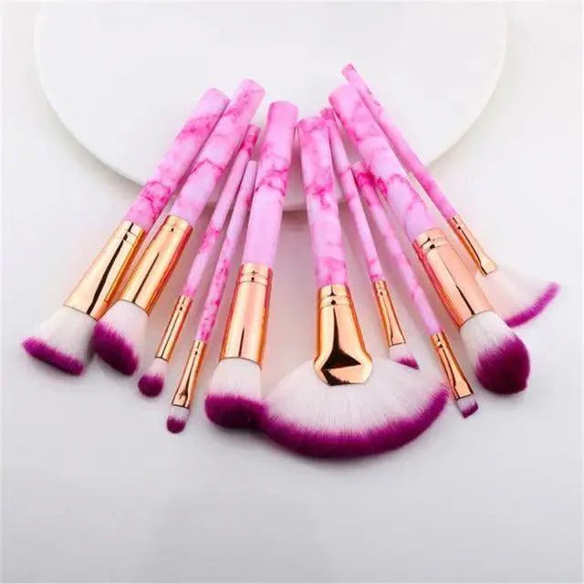 Vintage Style 5/10/15Pcs Makeup Brushes Set Powder Eye Shadow Foundation Blush Blending Make Up Brush Beauty Cosmetic Kit Tools