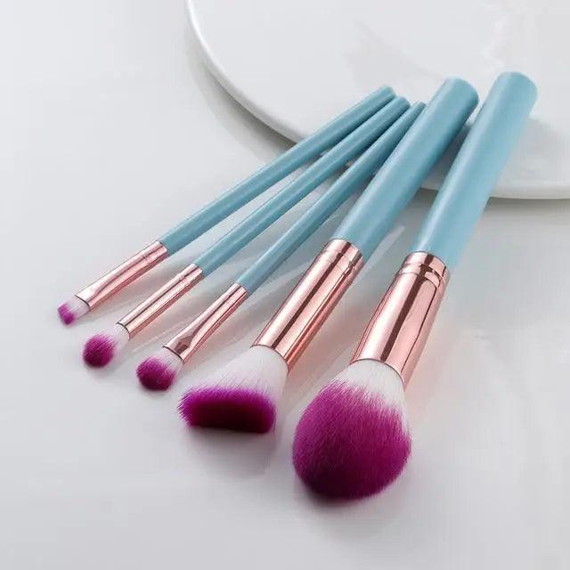 Vintage Style 5/10/15Pcs Makeup Brushes Set Powder Eye Shadow Foundation Blush Blending Make Up Brush Beauty Cosmetic Kit Tools