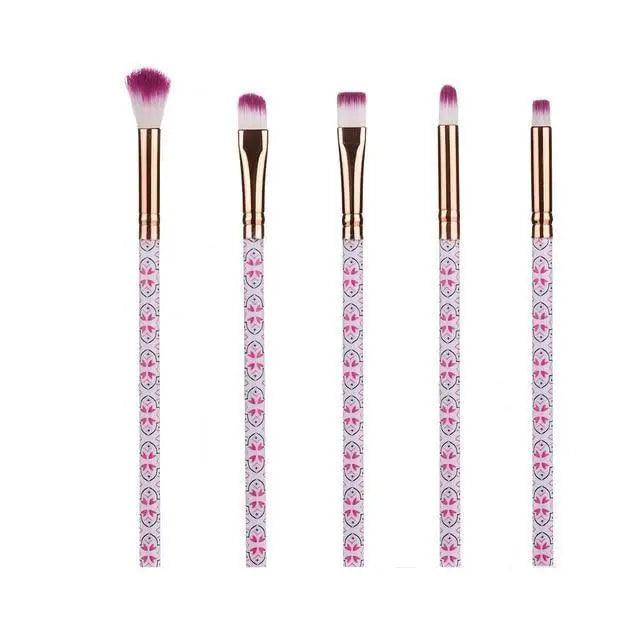 Vintage Style 5/10/15Pcs Makeup Brushes Set Powder Eye Shadow Foundation Blush Blending Make Up Brush Beauty Cosmetic Kit Tools