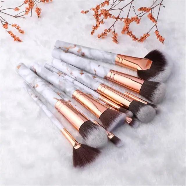 Vintage Style 5/10/15Pcs Makeup Brushes Set Powder Eye Shadow Foundation Blush Blending Make Up Brush Beauty Cosmetic Kit Tools