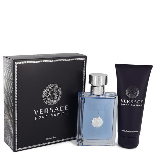 Coffret Versace Pour Homme par Versace - Eau de Toilette Vaporisateur 100 ml + Gel Douche 100 ml pour Hommes