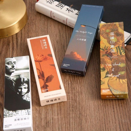 Warm Series Paper Bookmark For Books Share Book Markers Tab For Books Stationery Page Markers Assorted Book Markers Set For Students Reading Great Book Markers For Men Boys Women Kids Girls Students