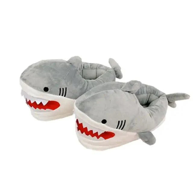 Warm Shark Womens Home Slippers Fashion Plush Winter Funny Elegant Women Slippers Cute Cartoon Shark Indoor Warm Home Cotton Slippers