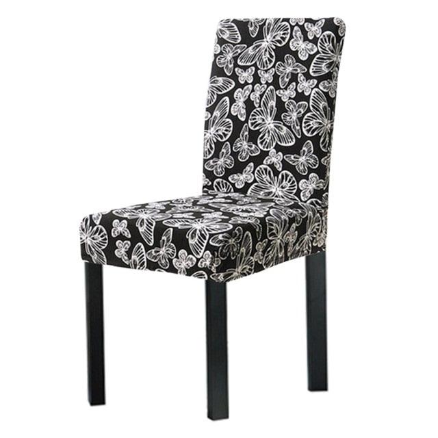 Washable Anti-dust Seat Slipcover Chair Cover Stretch Spandex Chair Covers Elastic Multifunctional Dining Furniture Seat Cover Home Decor For Dining Room  Washable Spandex Kitchen Chair Covers for Dining Room Christmas Decoration