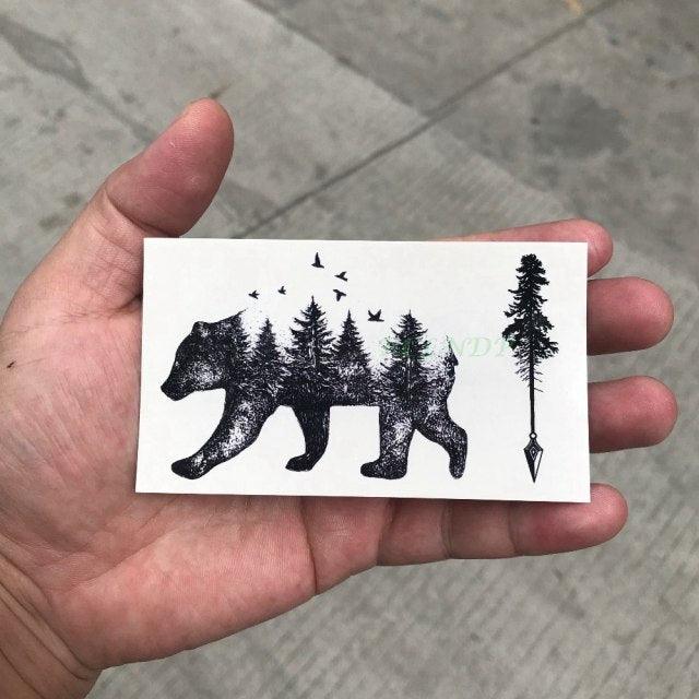 Waterproof Animal Temporary Tattoo Sticker Wolf Modern Tatoo Foot Neck Luxury Tattoos For Men Women