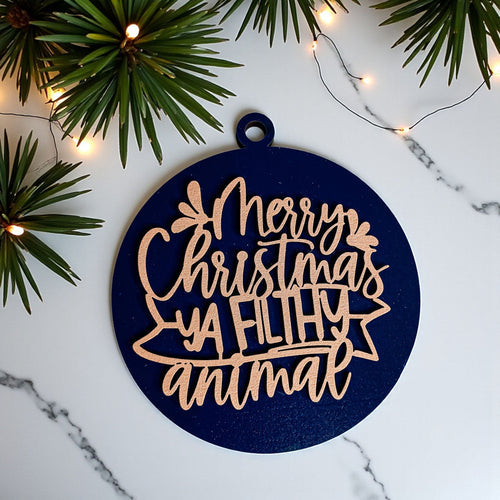 Décoration de Noël Joyeux Noël Sale Bête en Bois 3D 12 Couleurs