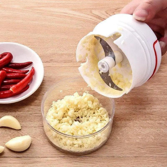 White Mini Multifunctional Kitchen Accessories Vegetable Press Manual Puller Cutting And Stirring Kitchen Gadgets Masher