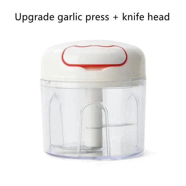 White Mini Multifunctional Kitchen Accessories Vegetable Press Manual Puller Cutting And Stirring Kitchen Gadgets Masher