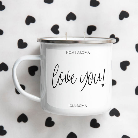 16oz Reusable Metal Candle Mug Scented Soy Candle Gift