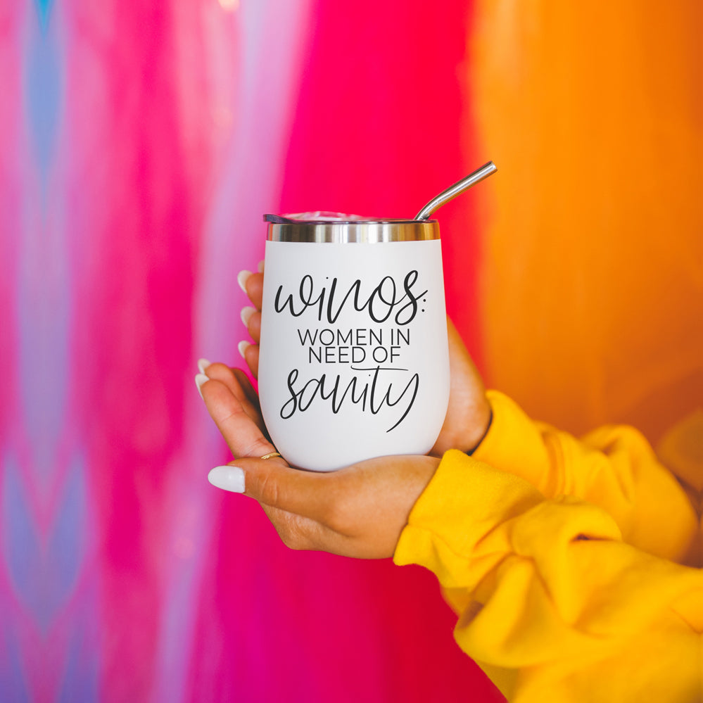 Tasse en acier inoxydable de 340 ml avec couvercle, sans BPA, lavage à la main uniquement, motif sur le devant, tasse de voyage portable