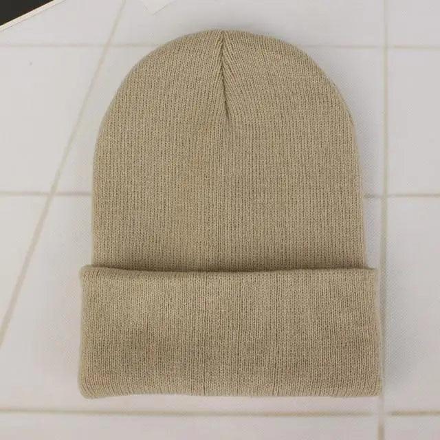 Winter Beanie Hats For Men And Women One Size Beanies Knitted Solid Cool Hat Girls Autumn Female Beanie Warm Comfortable Soft Casual Cap For Cold Weather