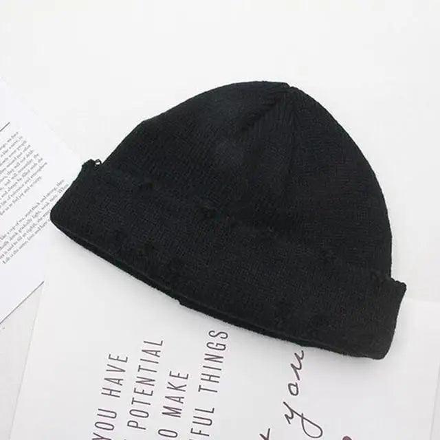 Winter Hat Women Knitted Fashion Warm Thick Hat Autumn Hip Hop Hole Beanies Unisex Basic Cap For Both Men Women Knitted Beanies Fashion Warm Hat