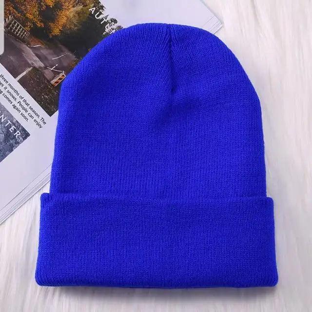 Winter Hats For Men Woman New Beanies Knitted Solid Cute Hat Girls Autumn Female Beanie Caps Warmer Stylish Ladies Casual Cap Outdoor Winter Adult Neutral Warm Hats Candy Color Knitted Woolen Hat for Women Men