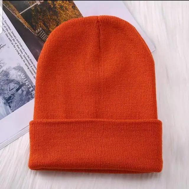 Winter Hats For Men Woman New Beanies Knitted Solid Cute Hat Girls Autumn Female Beanie Caps Warmer Stylish Ladies Casual Cap Outdoor Winter Adult Neutral Warm Hats Candy Color Knitted Woolen Hat for Women Men
