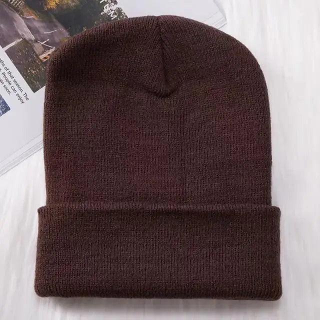Winter Hats For Men Woman New Beanies Knitted Solid Cute Hat Girls Autumn Female Beanie Caps Warmer Stylish Ladies Casual Cap Outdoor Winter Adult Neutral Warm Hats Candy Color Knitted Woolen Hat for Women Men