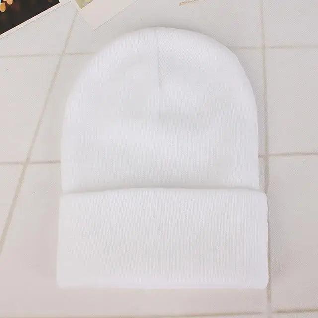 Winter Hats For Men Woman New Beanies Knitted Solid Cute Hat Girls Autumn Female Beanie Caps Warmer Stylish Ladies Casual Cap Outdoor Winter Adult Neutral Warm Hats Candy Color Knitted Woolen Hat for Women Men