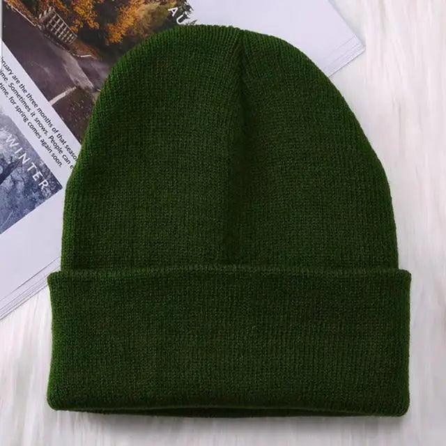 Winter Hats For Men Woman New Beanies Knitted Solid Cute Hat Girls Autumn Female Beanie Caps Warmer Stylish Ladies Casual Cap Outdoor Winter Adult Neutral Warm Hats Candy Color Knitted Woolen Hat for Women Men