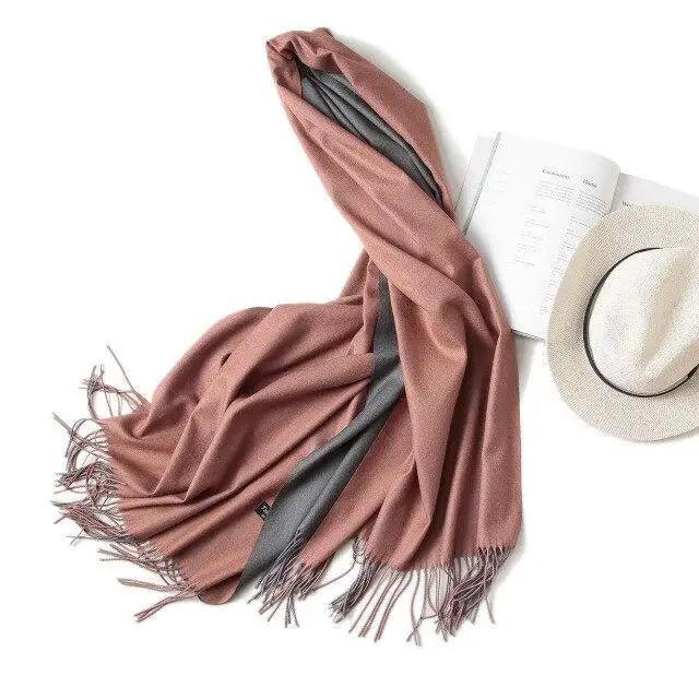 Winter Women Scarf Fashion Solid Soft  Scarves For Lady Shawls Wrap Casual Wear Travel Friendly For Winter Fall Winter Classic Warm Soft Chunky Warm Scarves Wrap Scarf