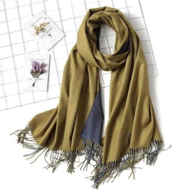 Winter Women Scarf Fashion Solid Soft  Scarves For Lady Shawls Wrap Casual Wear Travel Friendly For Winter Fall Winter Classic Warm Soft Chunky Warm Scarves Wrap Scarf