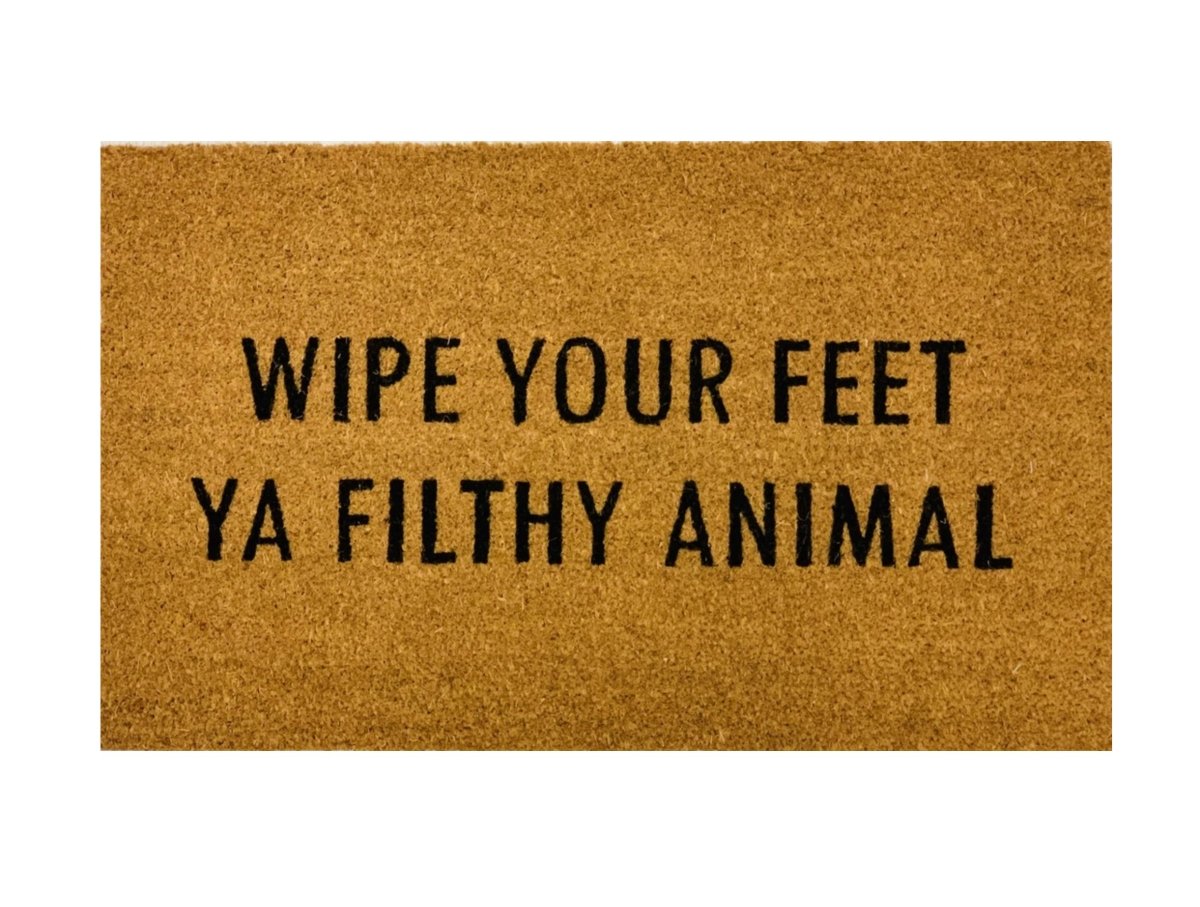 Fußabtreter "Wipe Your Feet" Lustige Fußmatte Outdoor Willkommensmatte Spruch Teppich Für Veranda