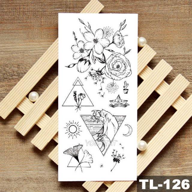 Womans Rose Flower Waterproof Temporary Tattoo Sticker For Arm Body Gorgeous Girls Tattoos