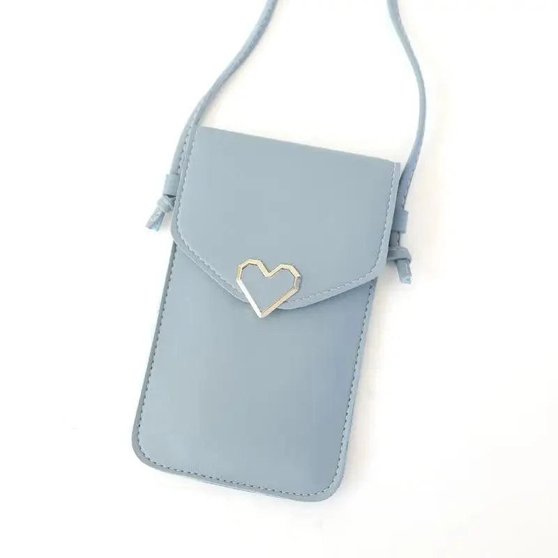 Women  Bag Shoulder Transparent Bag Card Holders Girl  Handbag Ladies PU Leather Clutch Phone Wallets Purse