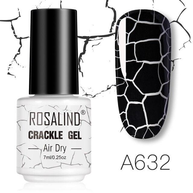 Women Nail Polishing Gel Quick-Dry UV Permanent Gel Nail Polish Multi Color Fashion Cracked Design For Girls and Womens