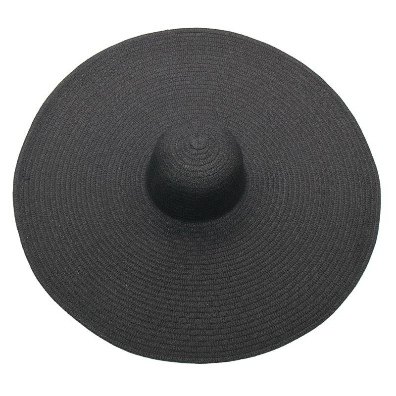 Women Oversized Foldable Summer Large Wide Hat Beach Straw Hat Cute Sun Cap Retro Foldable Handmade Big Hats Ladies UV Protection Hat Vintage Summer Sun Beach Hats