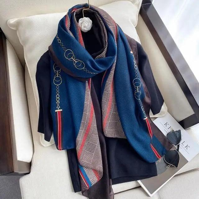 Women Scarf Leopard Print Cotton Large Size Scarfs For Winter Shawls Winter Warm Casual Wear For Women Lovely Floral Tassel Cotton ab Shawls Lady Silk Wraps Scarves