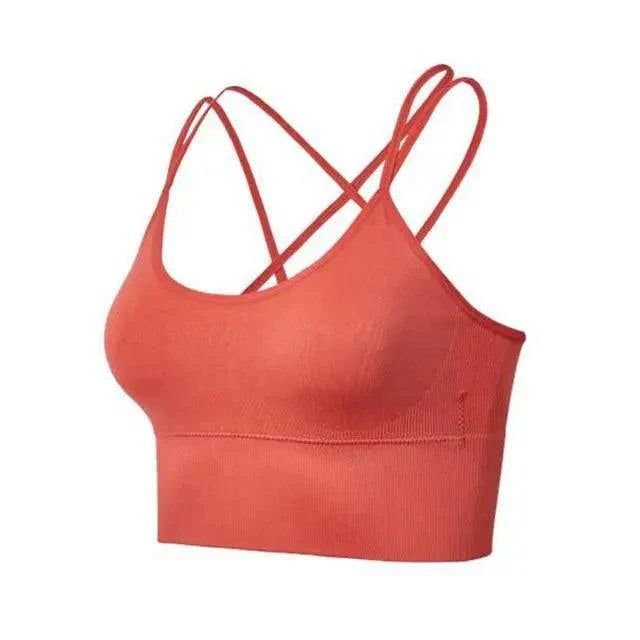 Women Sports Bra Sexy Brathable Sports Top Yoga Bra Push Up Top Female Gym Fitness Sports Underwear Female Seamless bra
