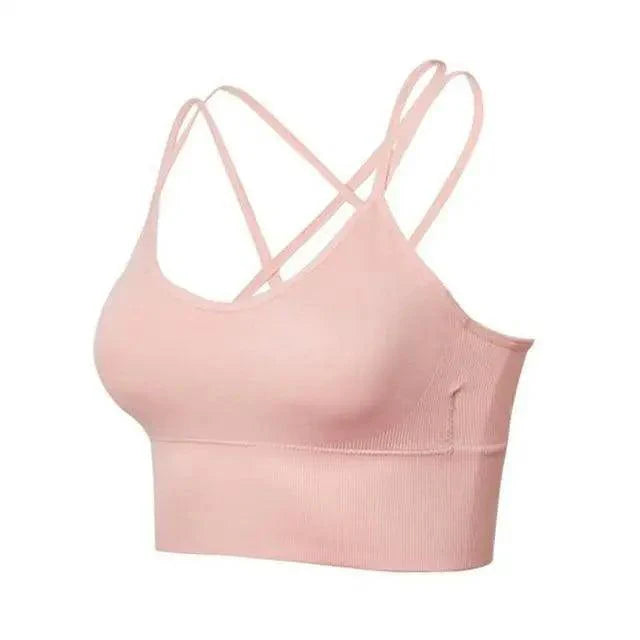 Women Sports Bra Sexy Brathable Sports Top Yoga Bra Push Up Top Female Gym Fitness Sports Underwear Female Seamless bra
