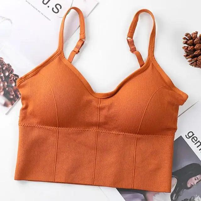 Women Sports Bra Sexy Brathable Sports Top Yoga Bra Push Up Top Female Gym Fitness Sports Underwear Female Seamless bra