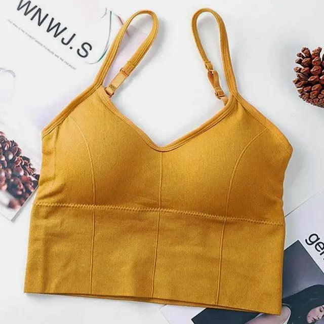 Women Sports Bra Sexy Brathable Sports Top Yoga Bra Push Up Top Female Gym Fitness Sports Underwear Female Seamless bra