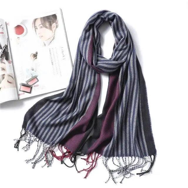 Women Winter Warm Scarf Shawl Fashion Plain  Soft Long Scarves For Women Casual Wear Travel Friendly Scarfs  Warm Winter Scarf Double Sided Thick Shawl Women Students Scarf