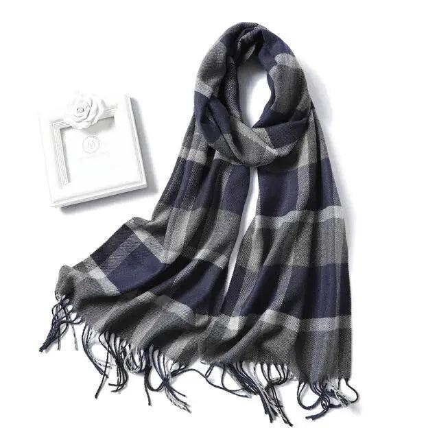 Women Winter Warm Scarf Shawl Fashion Plain  Soft Long Scarves For Women Casual Wear Travel Friendly Scarfs  Warm Winter Scarf Double Sided Thick Shawl Women Students Scarf