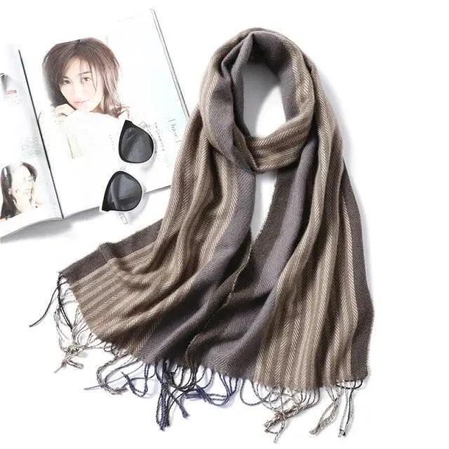 Women Winter Warm Scarf Shawl Fashion Plain  Soft Long Scarves For Women Casual Wear Travel Friendly Scarfs  Warm Winter Scarf Double Sided Thick Shawl Women Students Scarf