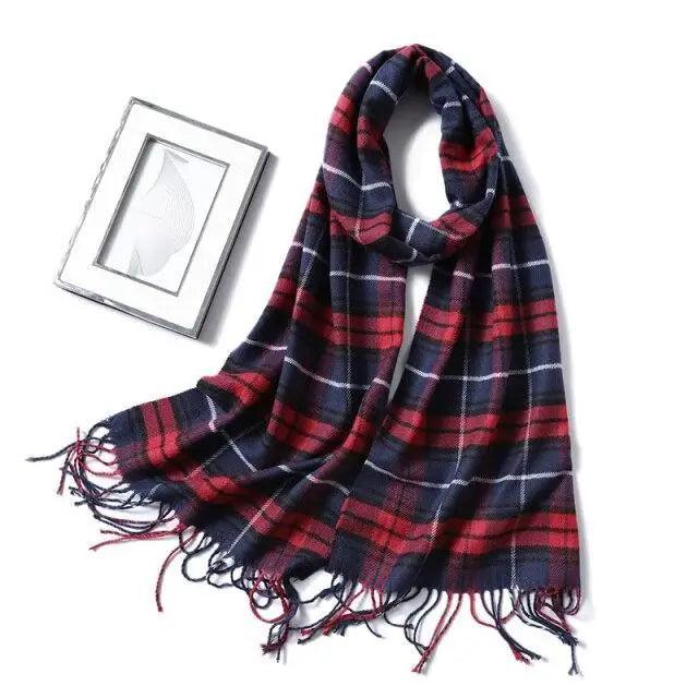 Women Winter Warm Scarf Shawl Fashion Plain  Soft Long Scarves For Women Casual Wear Travel Friendly Scarfs  Warm Winter Scarf Double Sided Thick Shawl Women Students Scarf