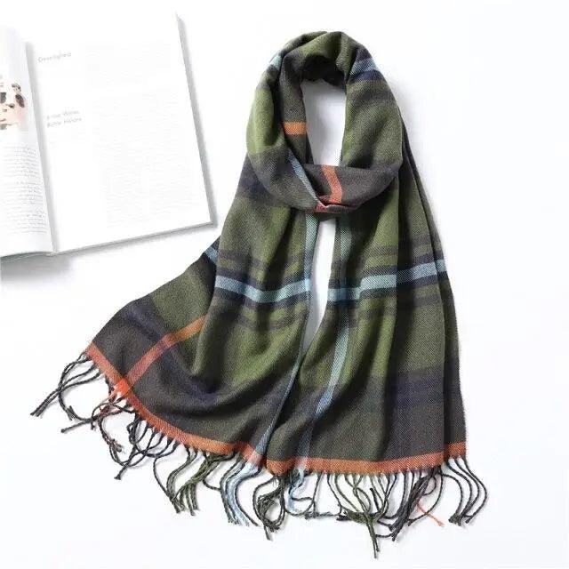 Women Winter Warm Scarf Shawl Fashion Plain  Soft Long Scarves For Women Casual Wear Travel Friendly Scarfs  Warm Winter Scarf Double Sided Thick Shawl Women Students Scarf
