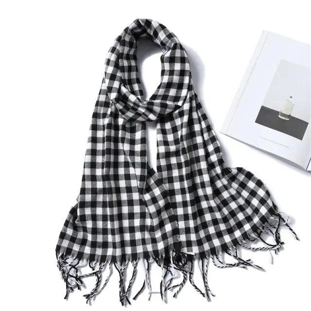 Women Winter Warm Scarf Shawl Fashion Plain  Soft Long Scarves For Women Casual Wear Travel Friendly Scarfs  Warm Winter Scarf Double Sided Thick Shawl Women Students Scarf