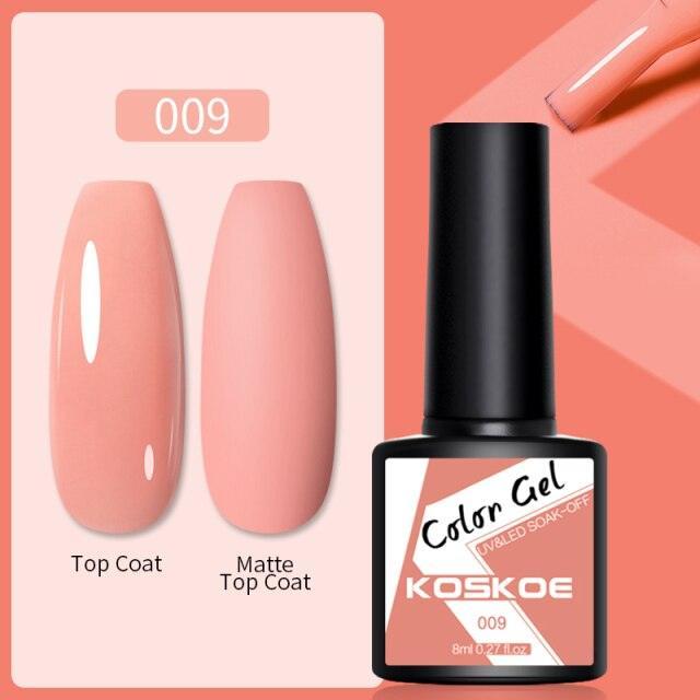 Womens Glossy Colorful 8ml Nail Gel Polish Permanent UV LED Summer Winter High Quality Fashion Design