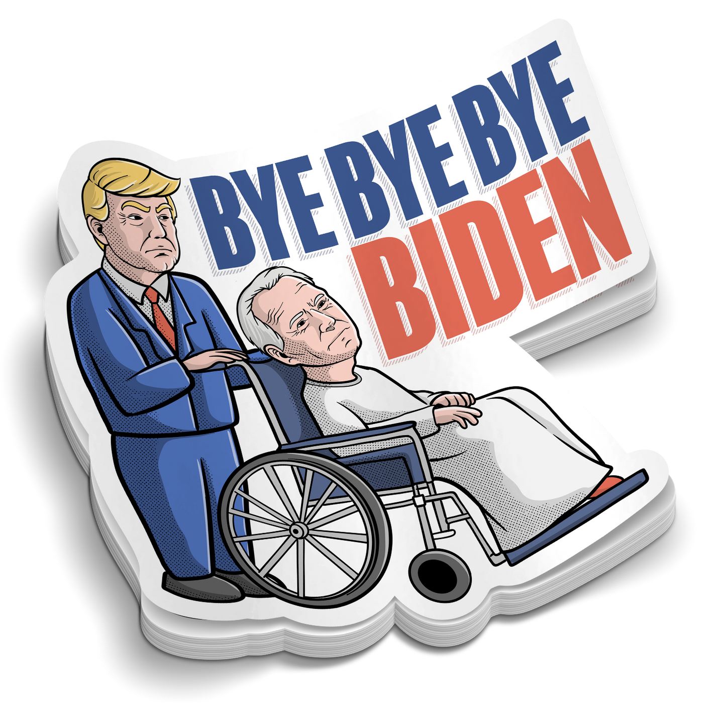 Bye Bye Bye | Autocollants drôles pour gobelet