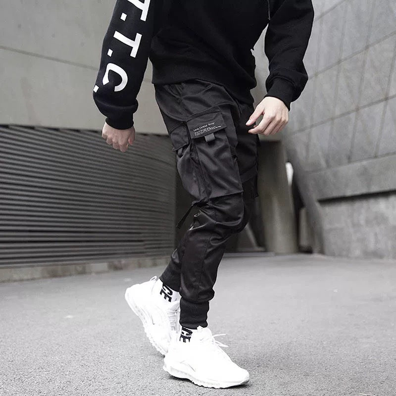 Pantalon de jogging noir mat YE2032