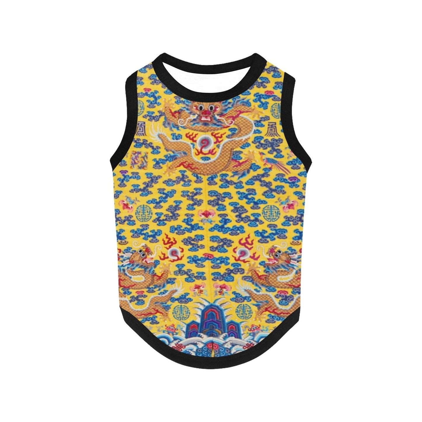 Yellow Qing Dynasty Dragon Tank Top