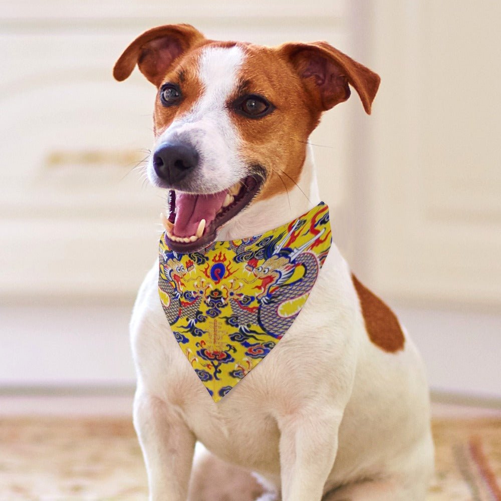 Yellow Imperial Dragon Pet Scarf
