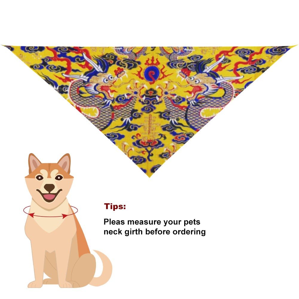 Yellow Imperial Dragon Pet Scarf