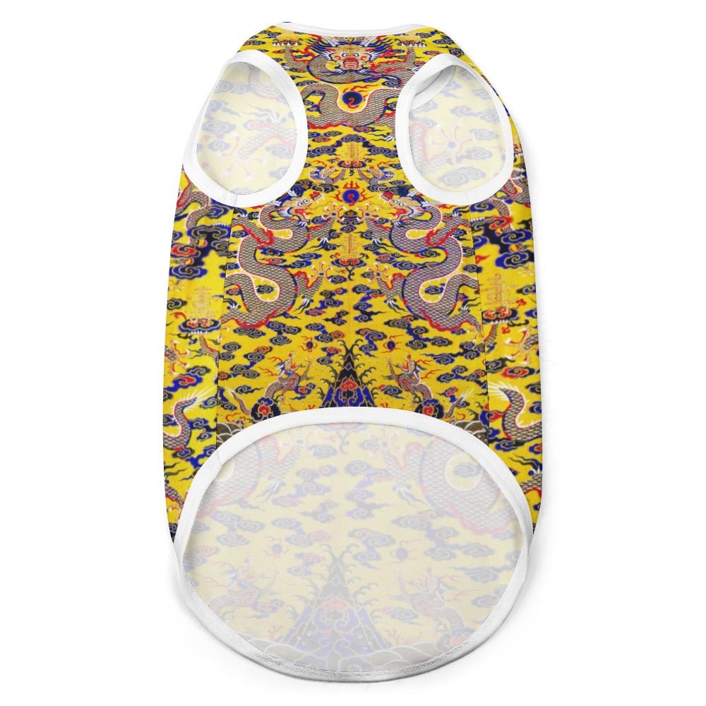 Yellow Imperial Dragon Pet Vest