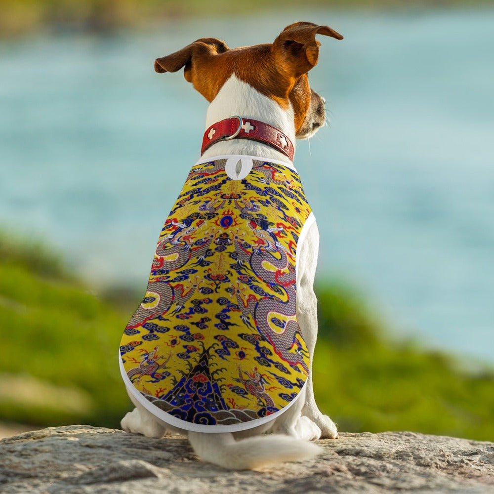 Yellow Imperial Dragon Pet Vest